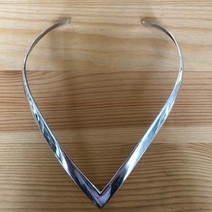 Silpada 925 Sterling Silver Collar Choker Necklace Vee